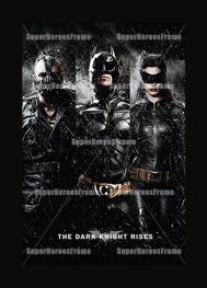 dark knight trilogy movie poster, dark knight bane catwoman movie poster, dc comics super hero store malaysia