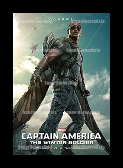 captain america the winter soldier new poster falcon, falcon poster, falcon movie poster, captain america falcon poster